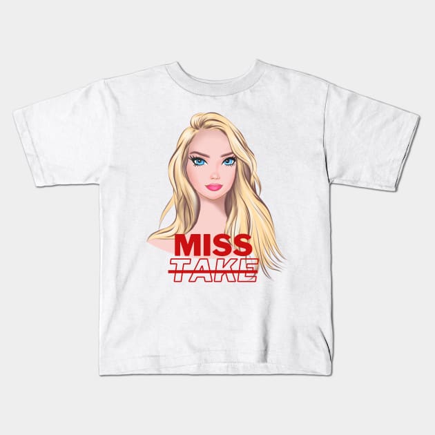 Miss mistake Kids T-Shirt by WEARDROBES